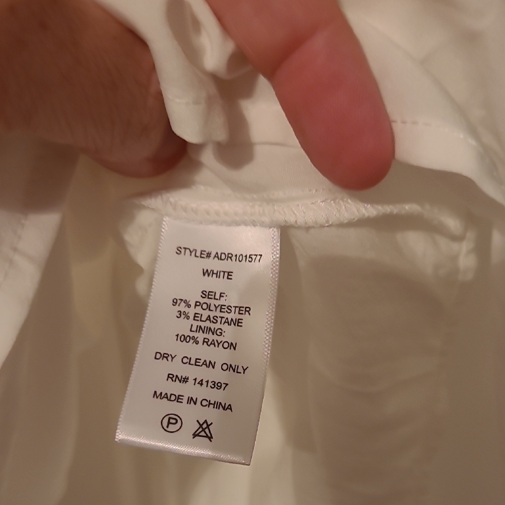 Astr Dress White Size Xl - Picture 7 of 9